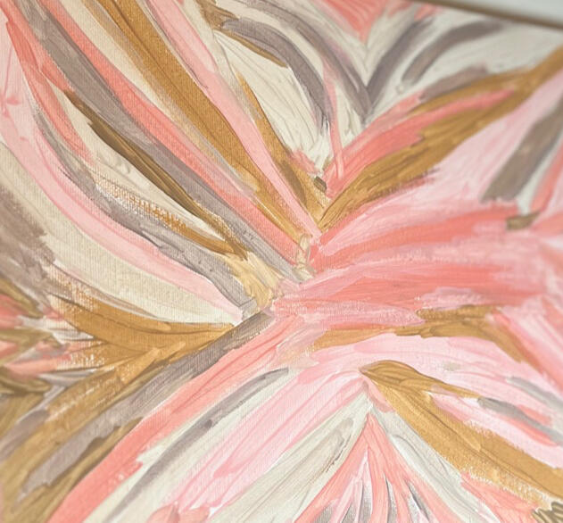 crystal stripes - acrylic on canvas