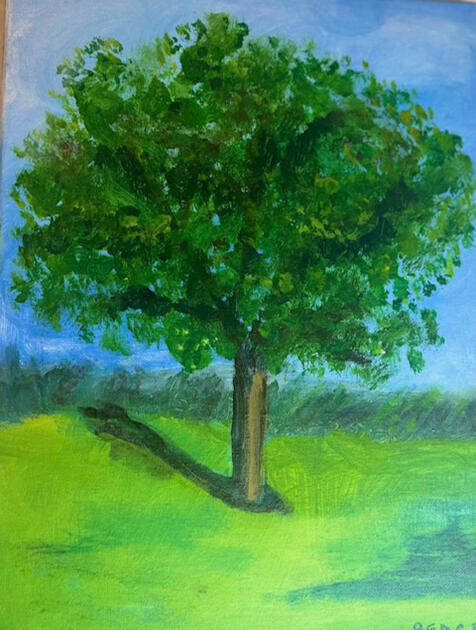 shady sunshine - acrylic on canvas