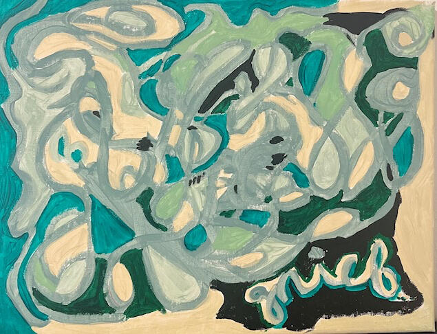Grief in motion - acrylic on canvas