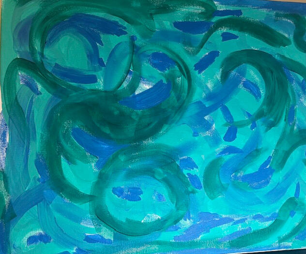 waves - acrylic on canvas