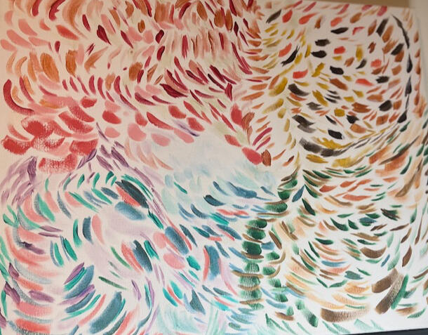 whirly seasons - acrylic on canvas