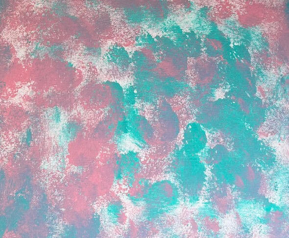 cotton daze splatter - acrylic on canvas